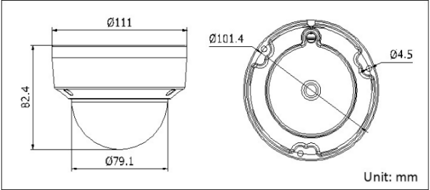 400万1/3”CMOS ICR红外半球型网络摄像机DS-2CD3145F(D)-IWS(图1)