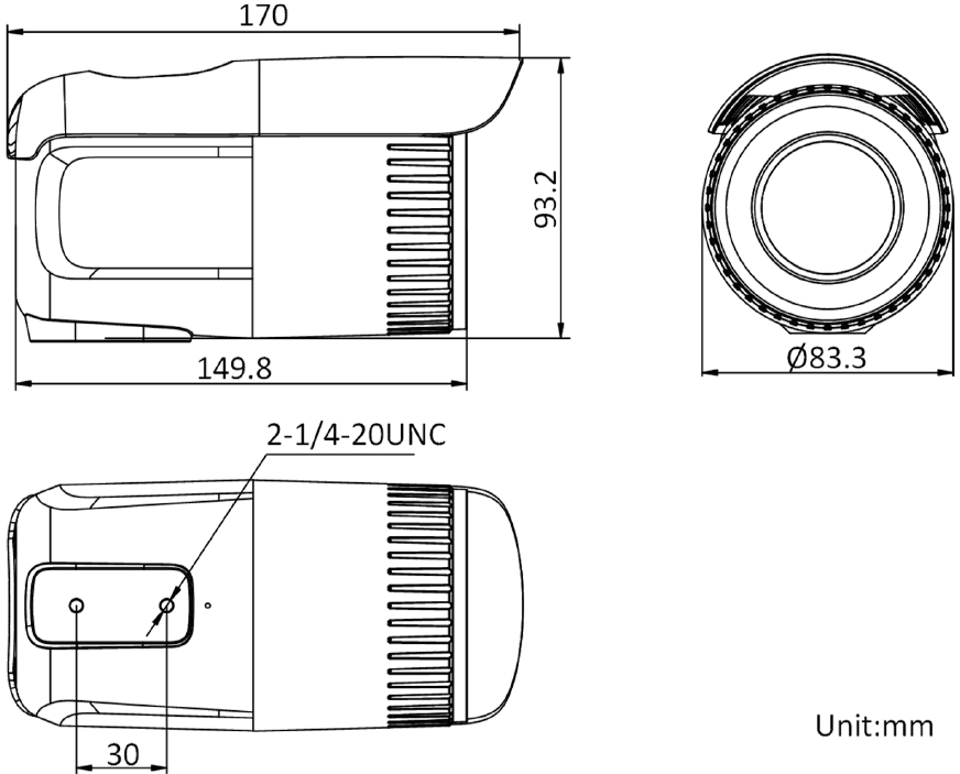 200万1/2.7＂ CMOS 红外变焦筒型网络摄像机DS-2CD3625F(D)-IZ(S)(图1)