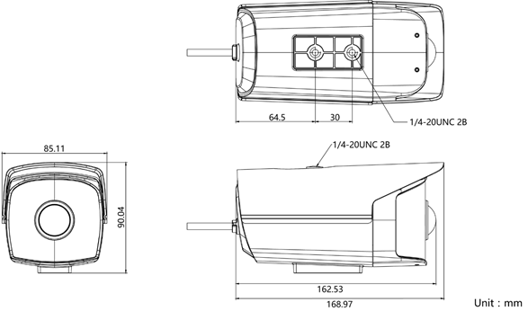400萬1/3CMOS ICR180度廣角筒型網絡攝像機DS-2CD3T45(D)P1-I(圖1)